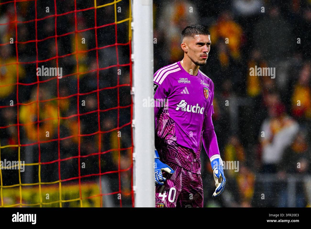 Robin RISSER of Lens after Ligue 1 McDonald's match between Lens and ...