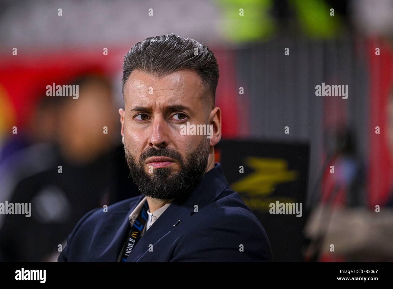 Hugo GEORGEL head of press and communication of RC Lens prior to the ...