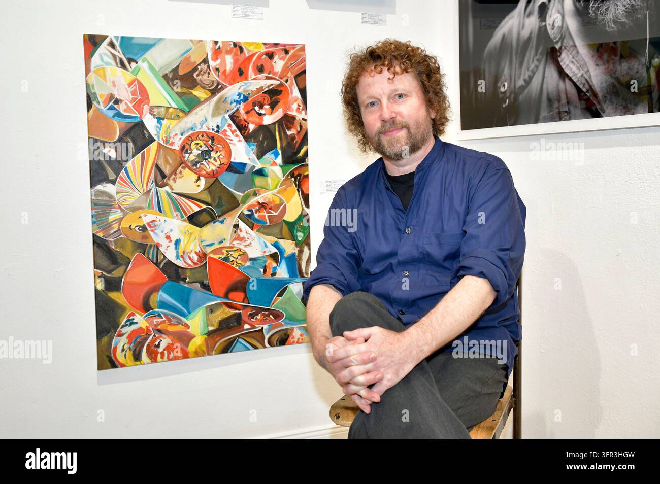 Philipp Caspari at the opening of the 4th pop-up exhibition of the M.A ...
