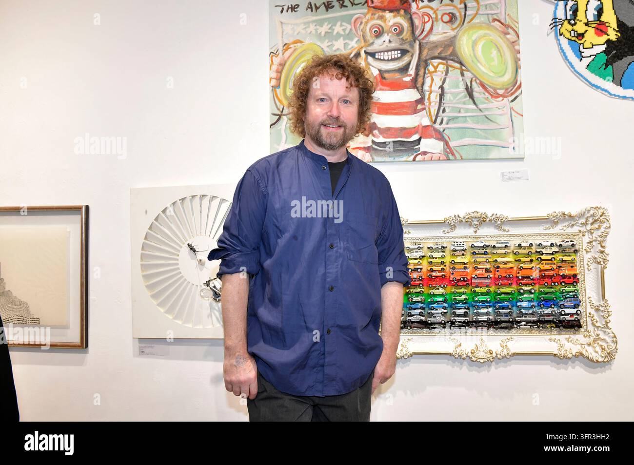 Philipp Caspari at the opening of the 4th pop-up exhibition of the M.A ...