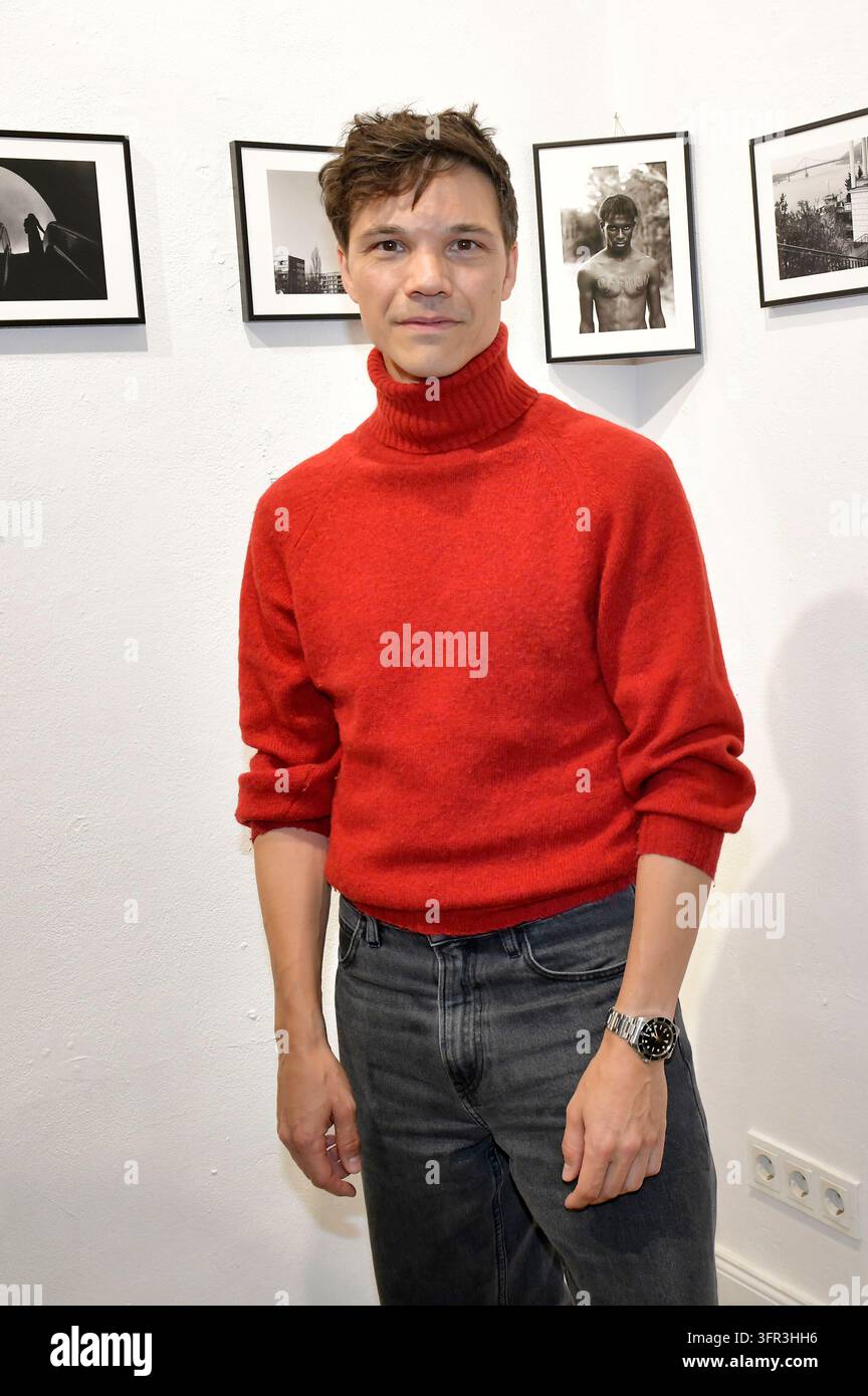 Sebastian Urzendowsky at the opening of the 4th pop-up exhibition of ...