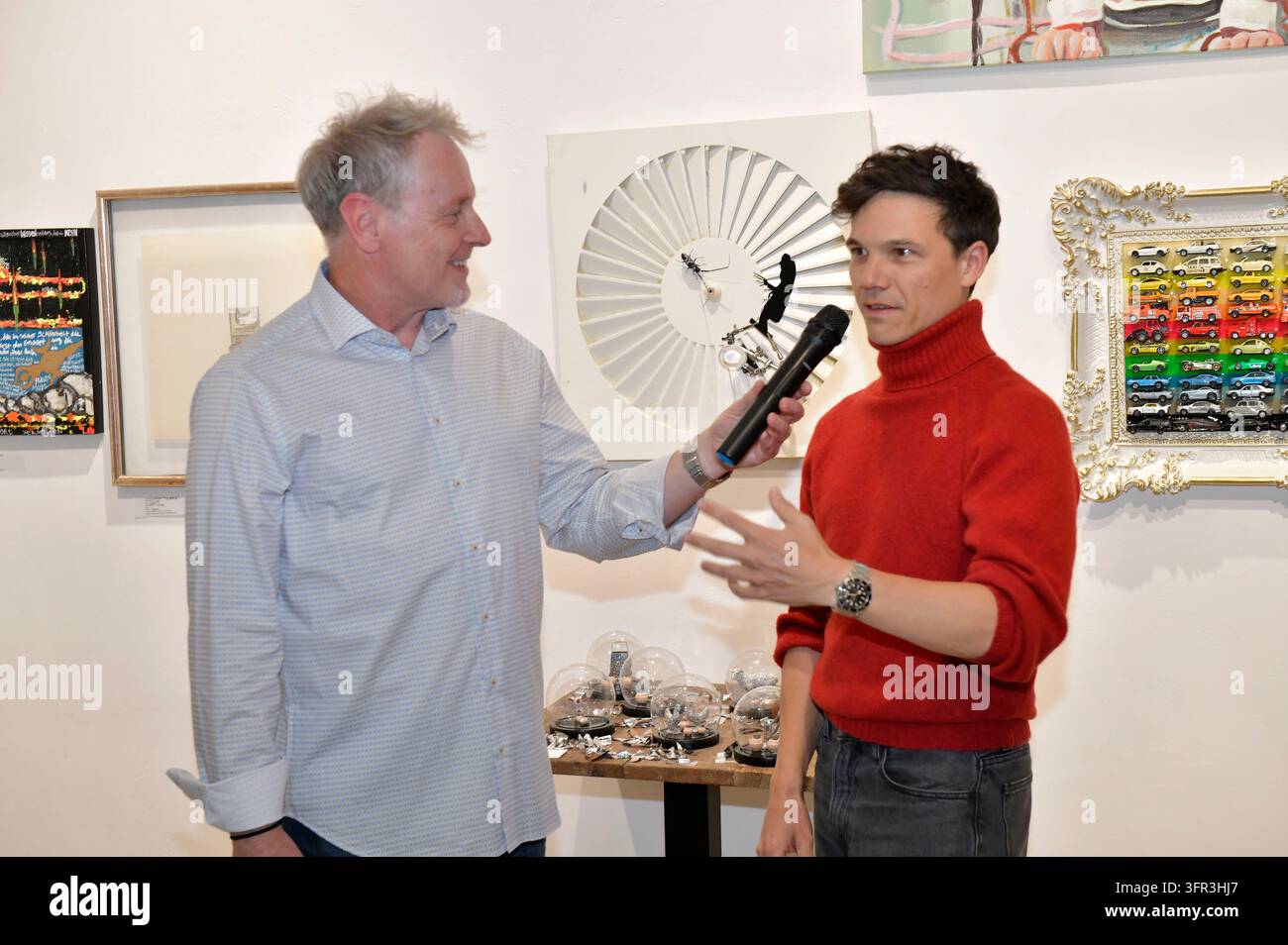 Stefan Pinnow and Sebastian Urzendowsky at the opening of the 4th pop ...
