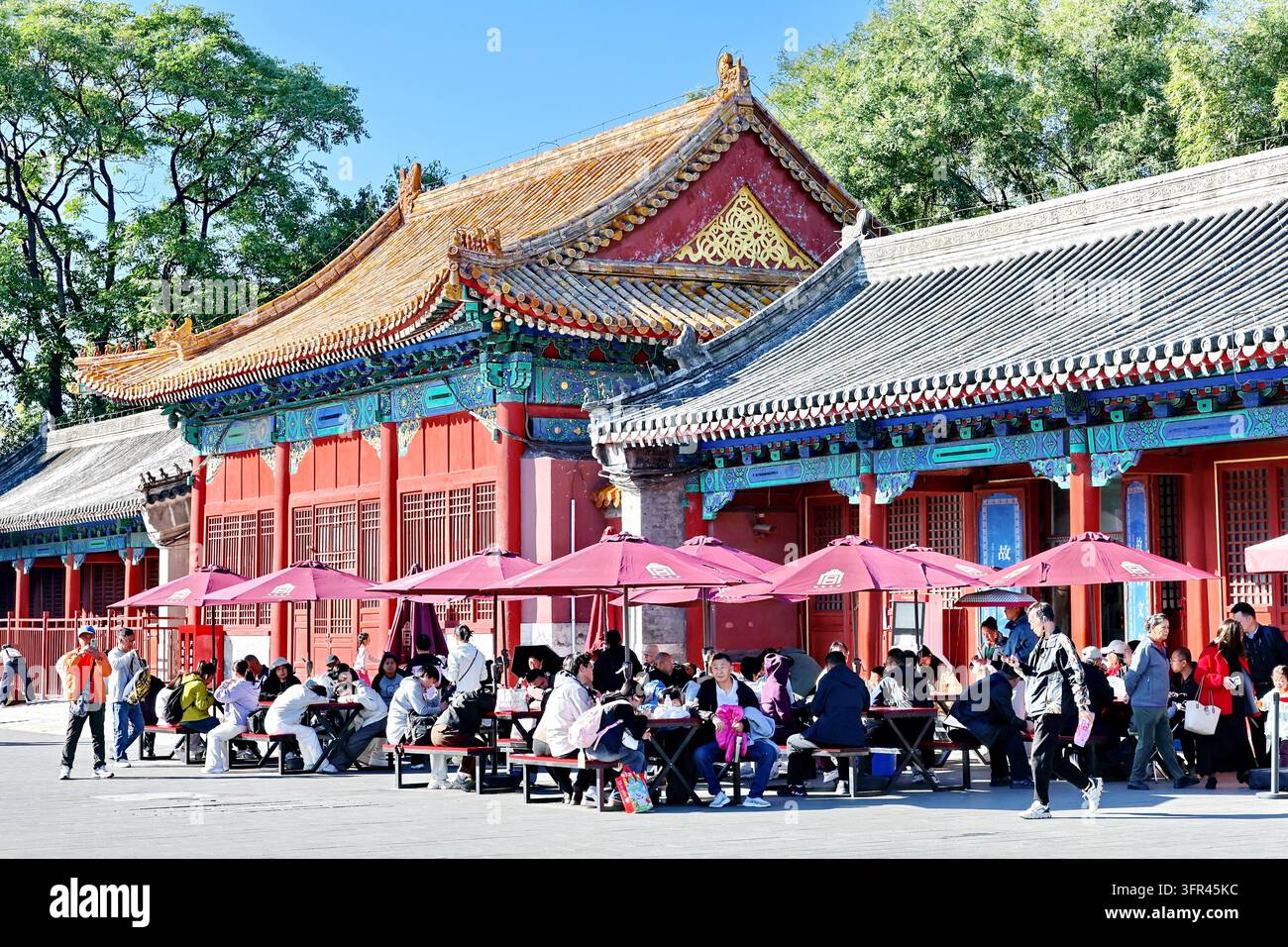 Tourists throng the Forbidden City in Beijing, China, on October 5 ...