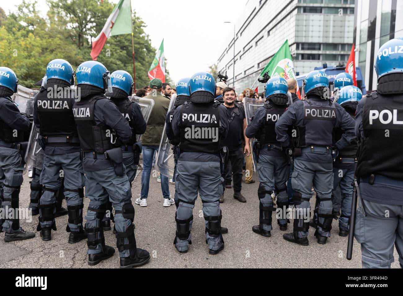 IPA89496091 - Milan, October 10, 2026, Via Rizzoli, in front of the ...