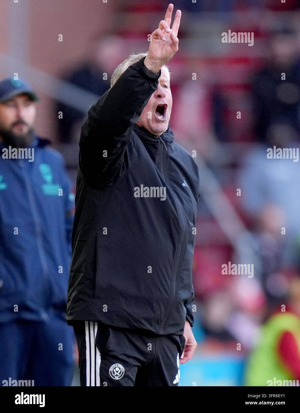 Cgris Rabb Sheffield United manager Chris Wilder during the Sky Bet Championship ...