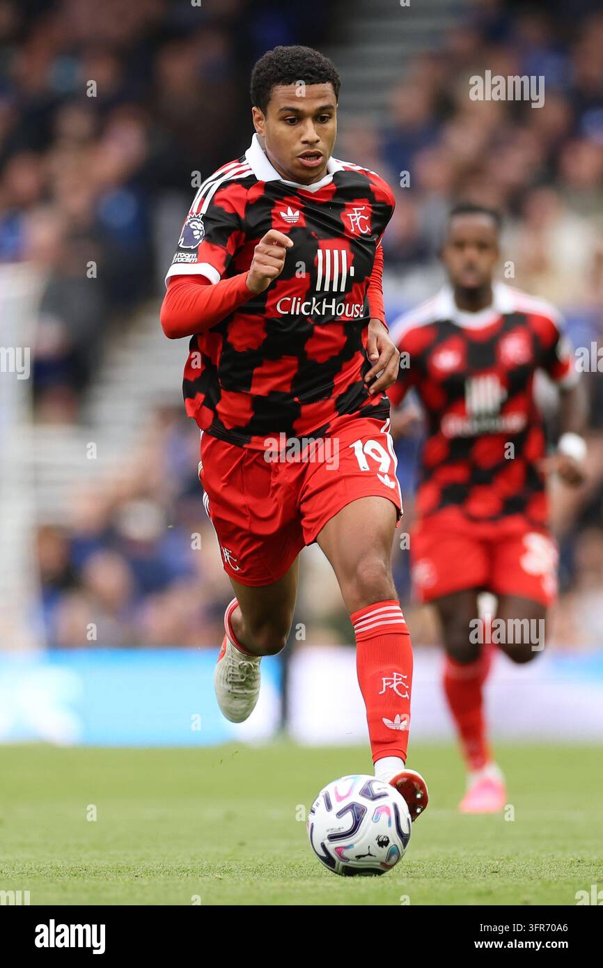 Shea Model Shea Charles of Fulham during the Ipswich Town v Fulham Premier League ...