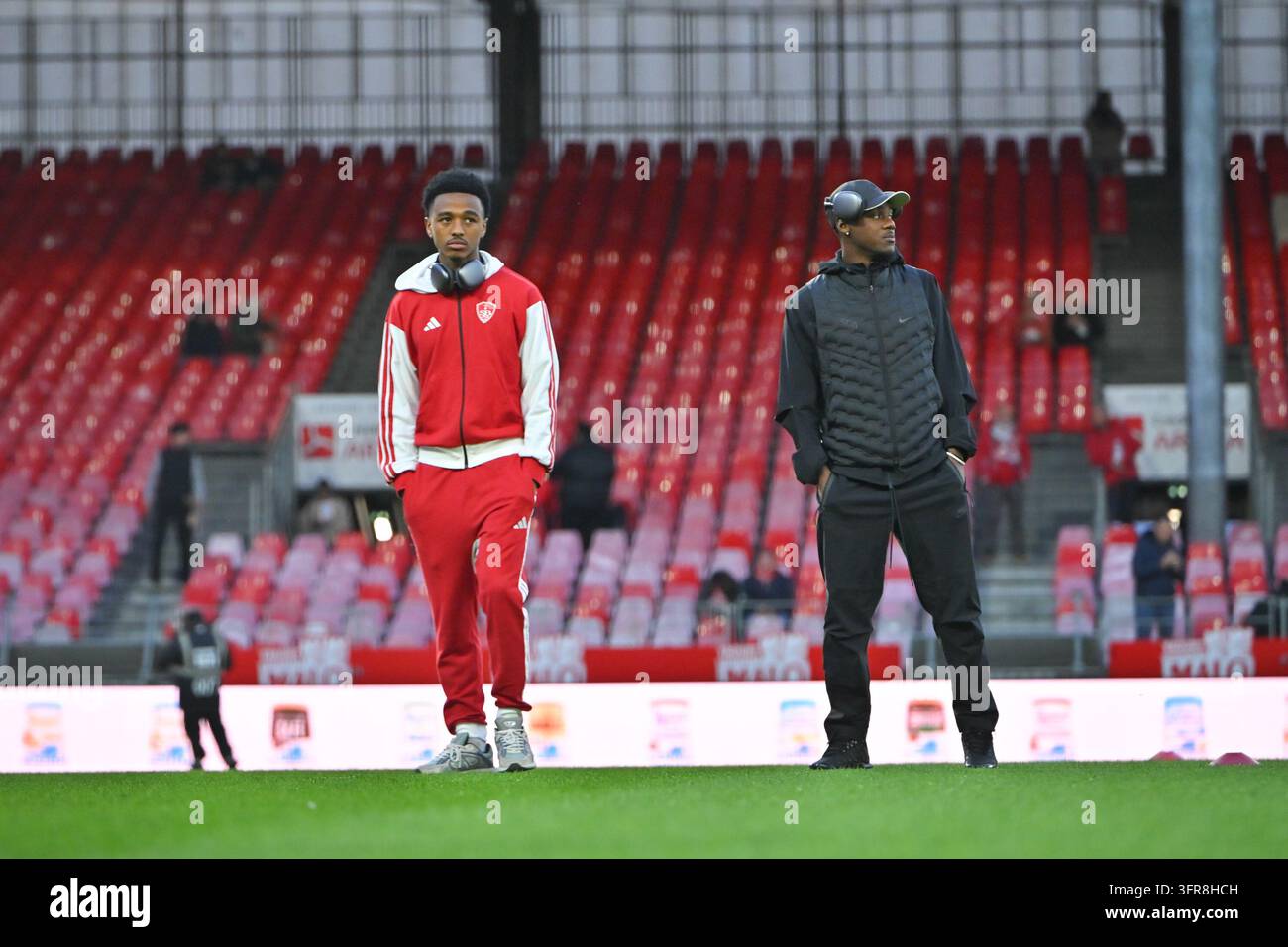 Noah EDJOUMA of Brest during Ligue 1 McDonald's match between Brest and ...