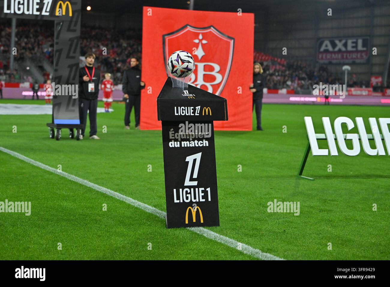 Illustration of Ball during Ligue 1 McDonald's match between Brest and ...