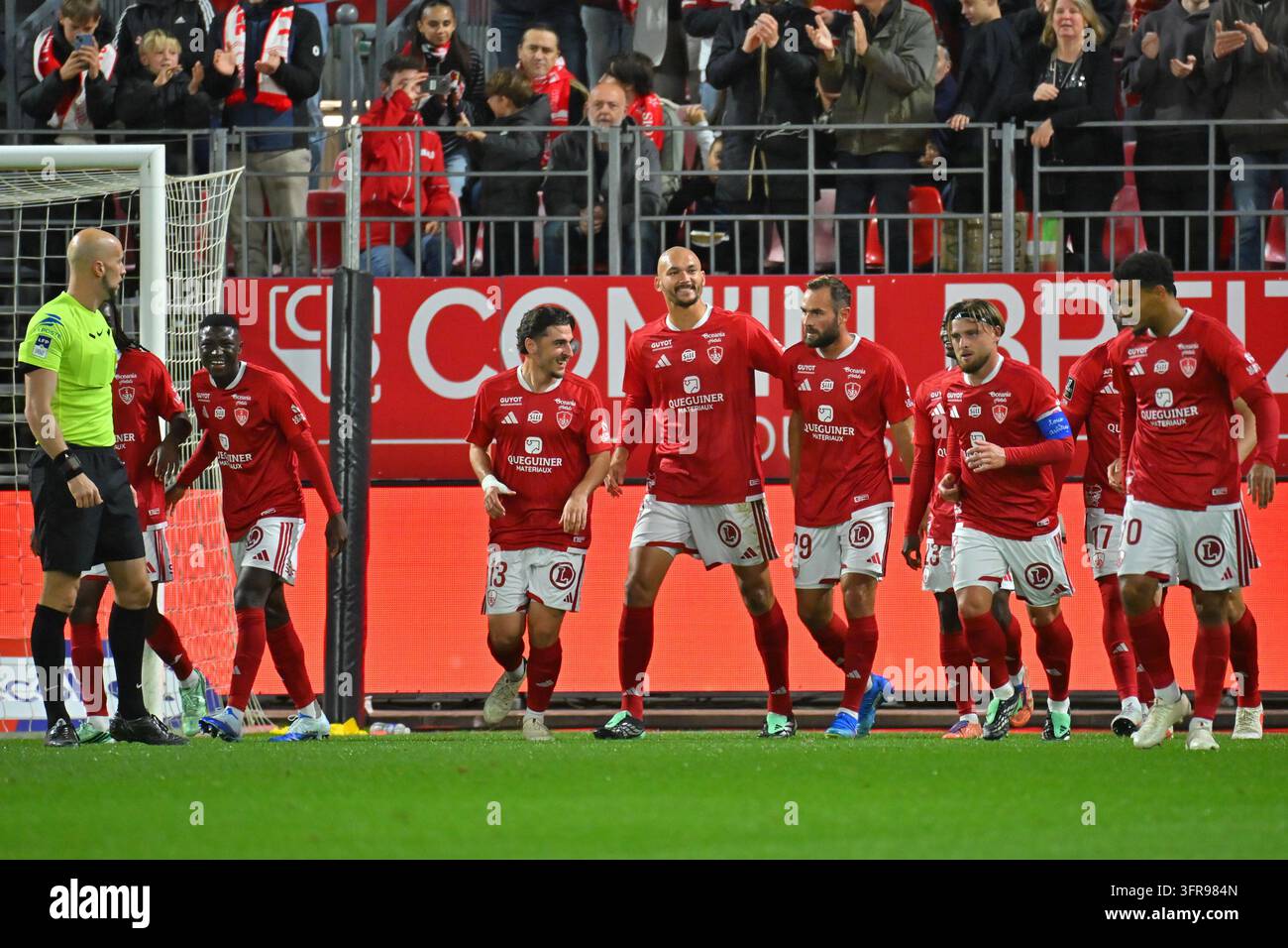 Ludovic AJORQUE celebrate after scores , Joris CHOTARD, Eric Wattellier ...