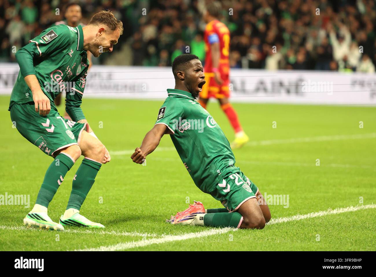 Augustine BOAKYE de Saint Etienne during Ligue 2 BKT match between of ...