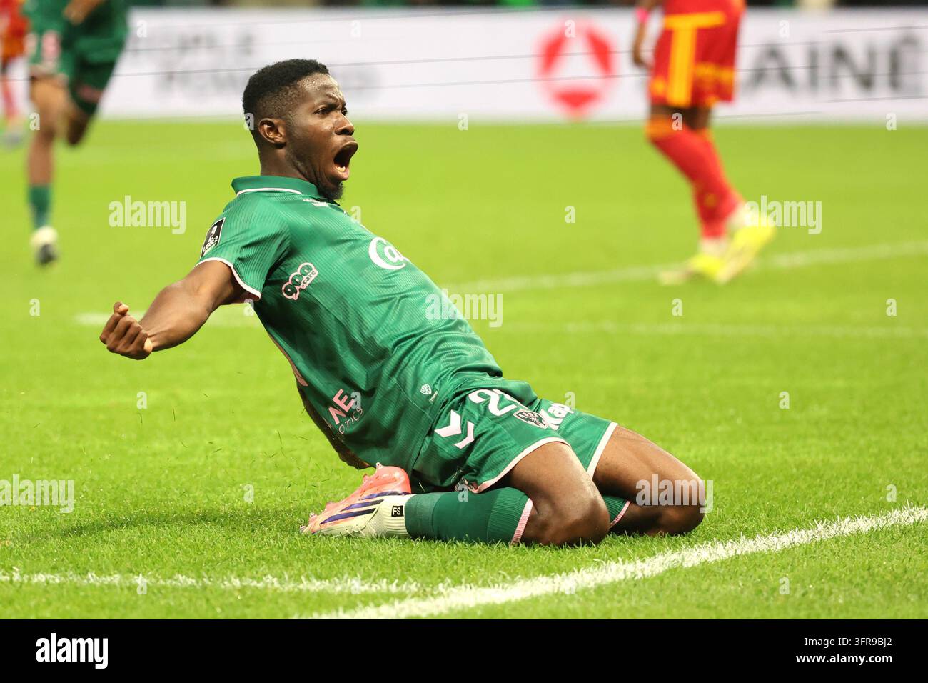 Augustine BOAKYE de Saint Etienne during Ligue 2 BKT match between of ...