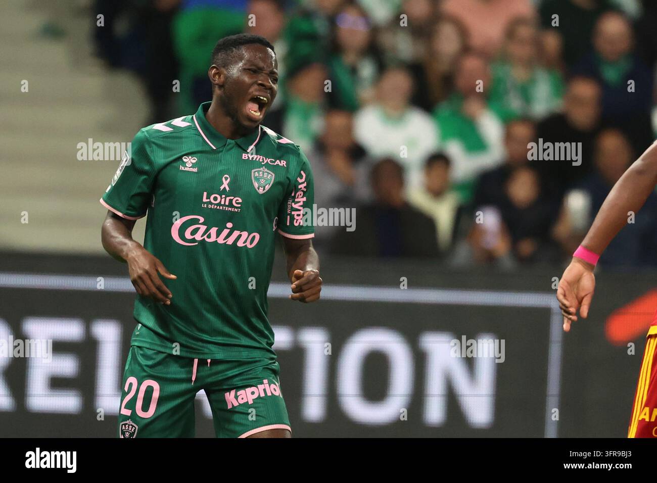 Augustinr BOAKYE de Saint Etienne during Ligue 2 BKT match between of ...