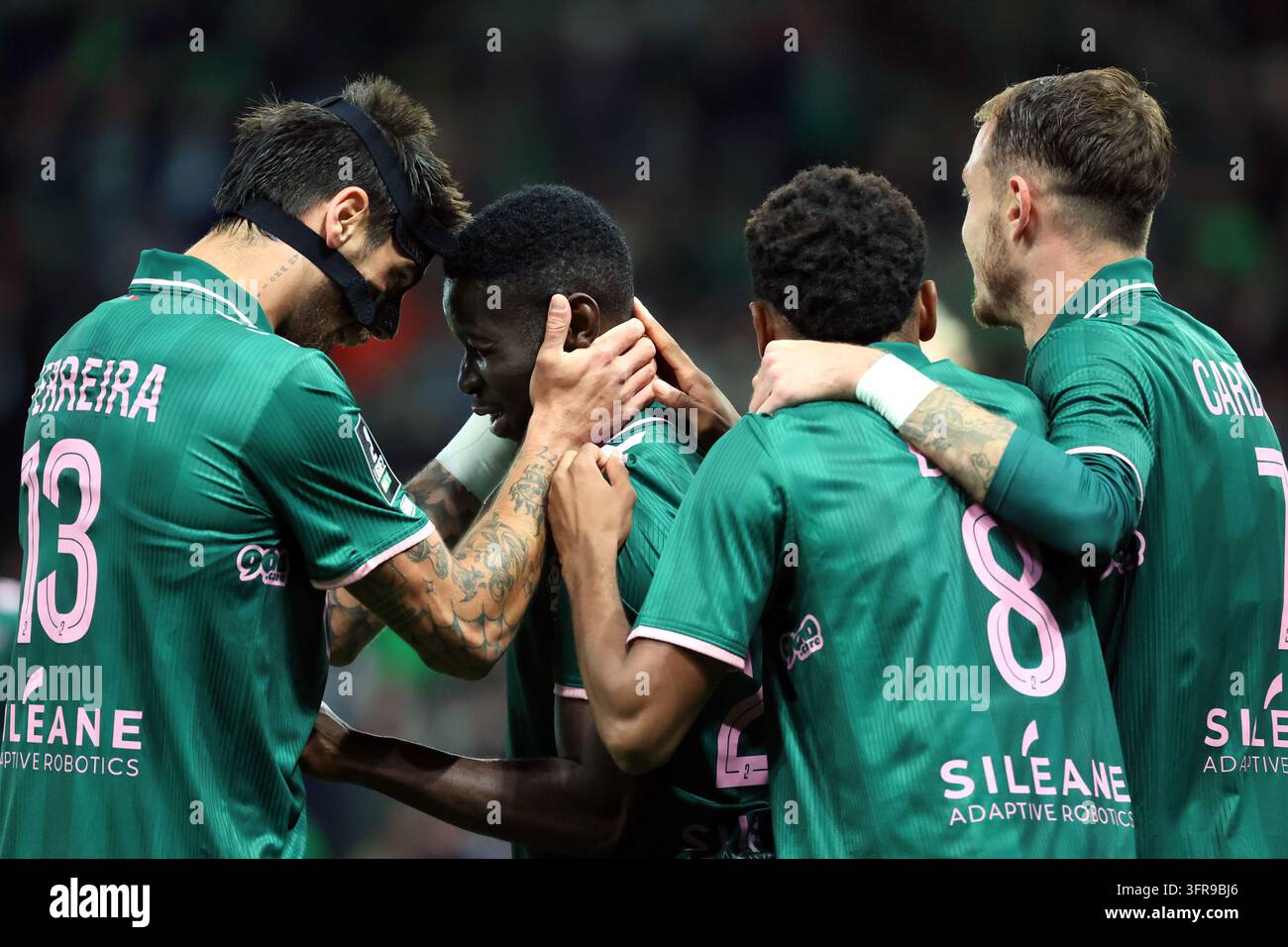 Augustine BOAKYE de Saint Etienne during Ligue 2 BKT match between of ...