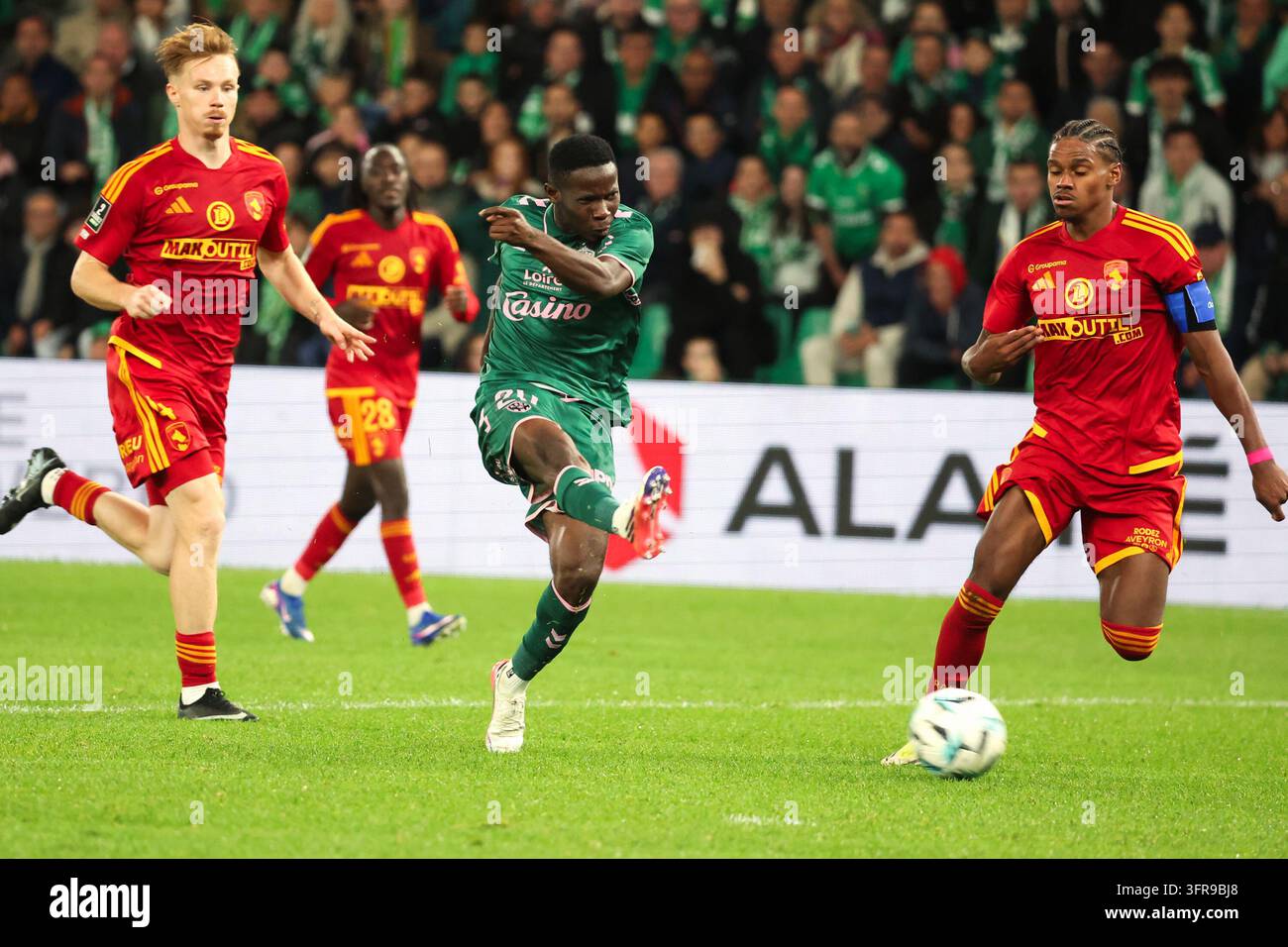 Augustine BOAKYE de Saint Etienne during Ligue 2 BKT match between of ...