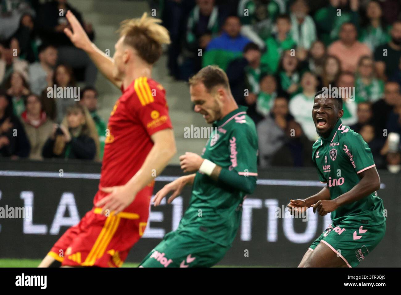 Augustine BOAKYE de Saint Etienne during Ligue 2 BKT match between of ...