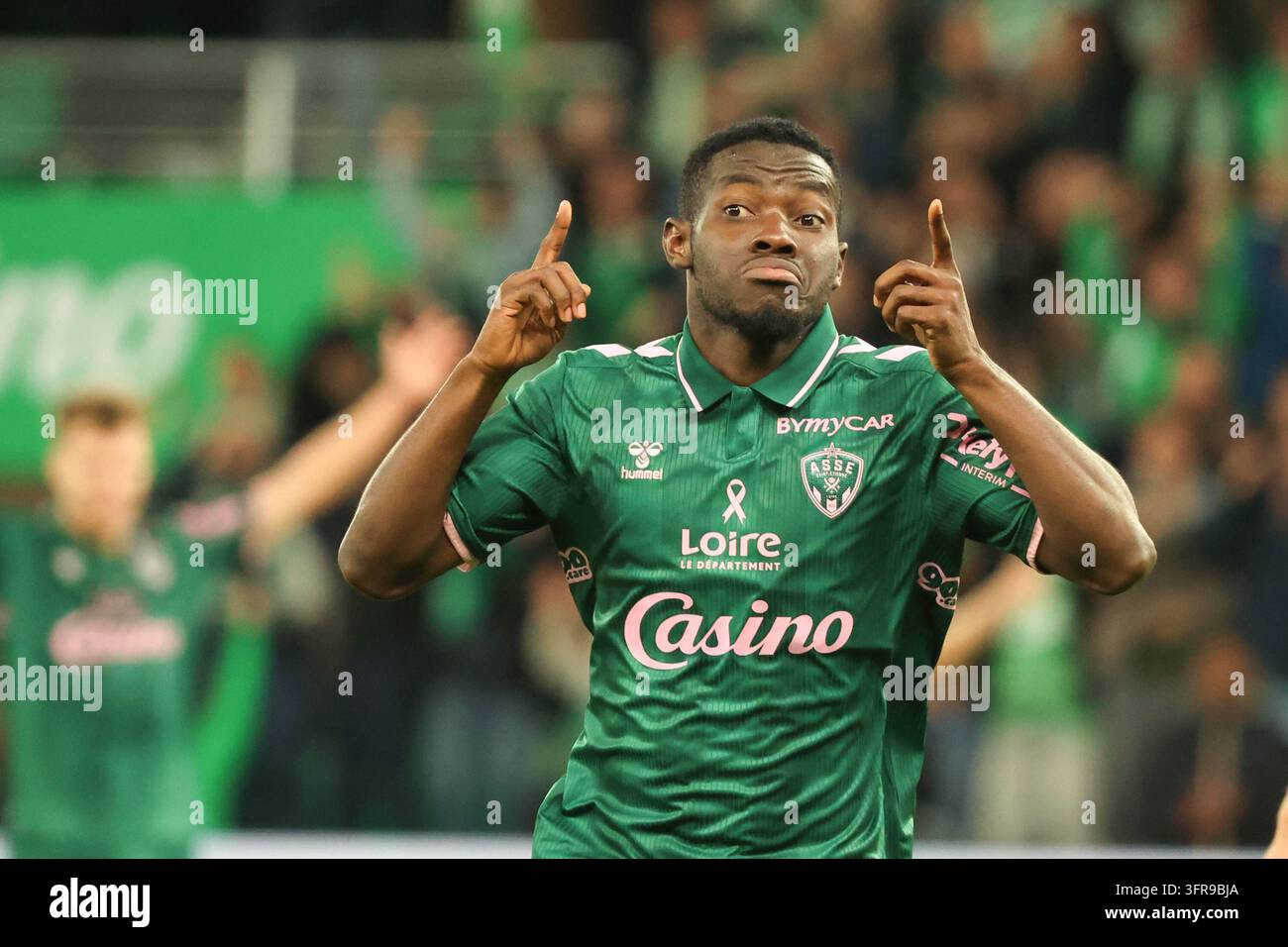 Augustine BOAKYE de Saint Etienne during Ligue 2 BKT match between of ...