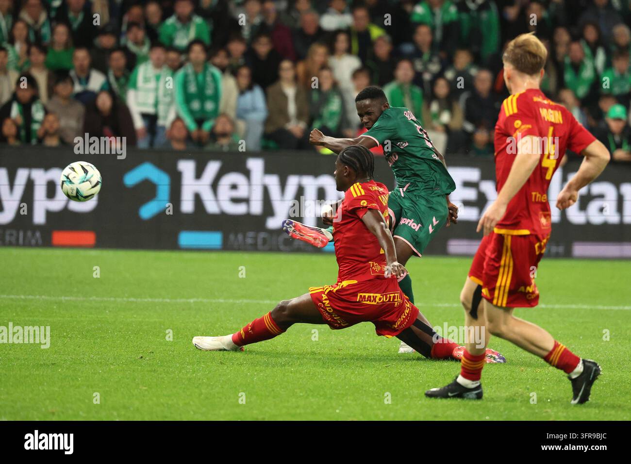 Augustine BOAKYE de Saint Etienne during Ligue 2 BKT match between of ...