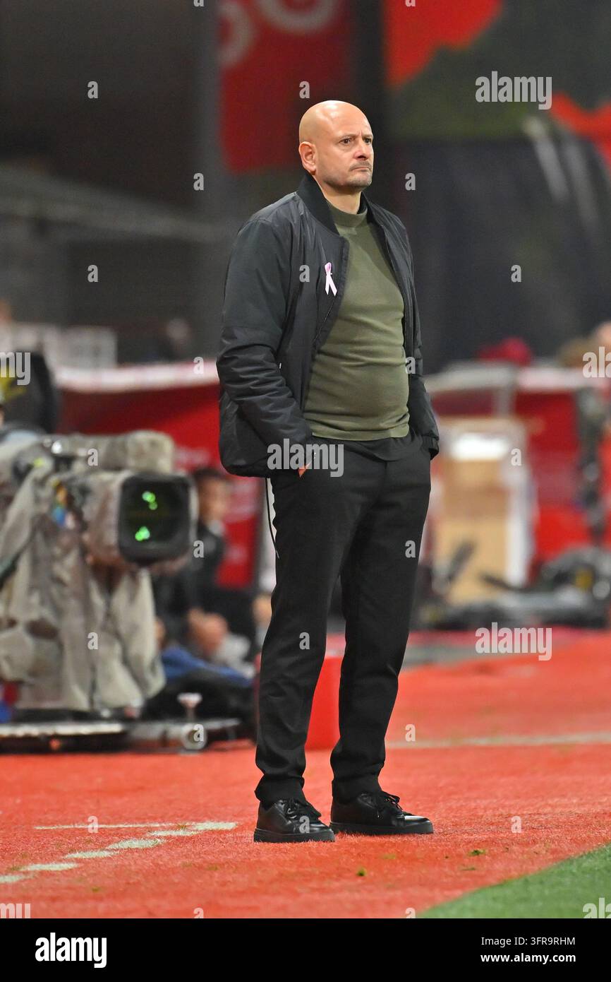 Julien LACHUER head coach of Stade Brestois during Ligue 1 McDonald's ...