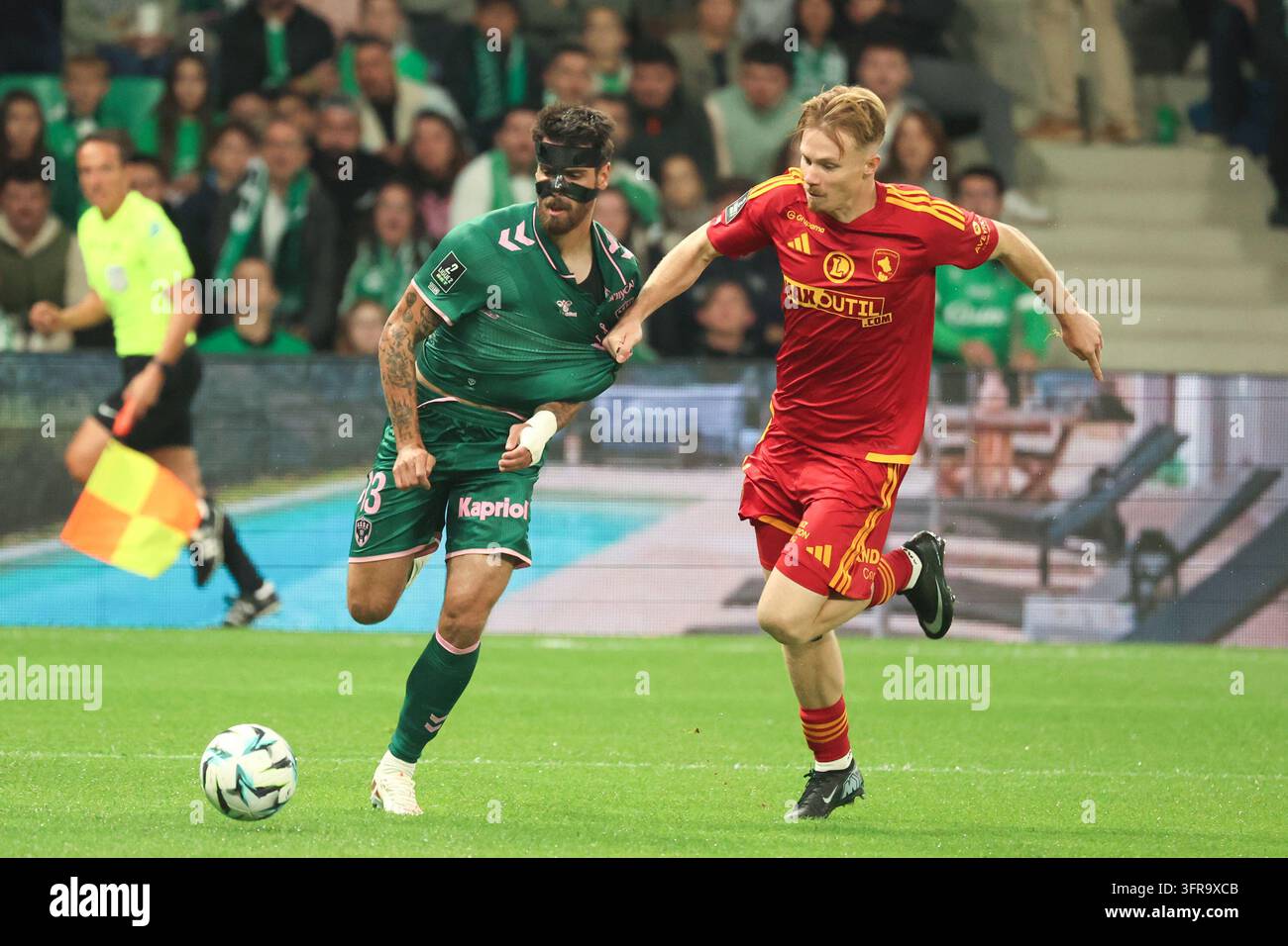Joao FERREIRA de Saint Etienne during Ligue 2 BKT match between of ...