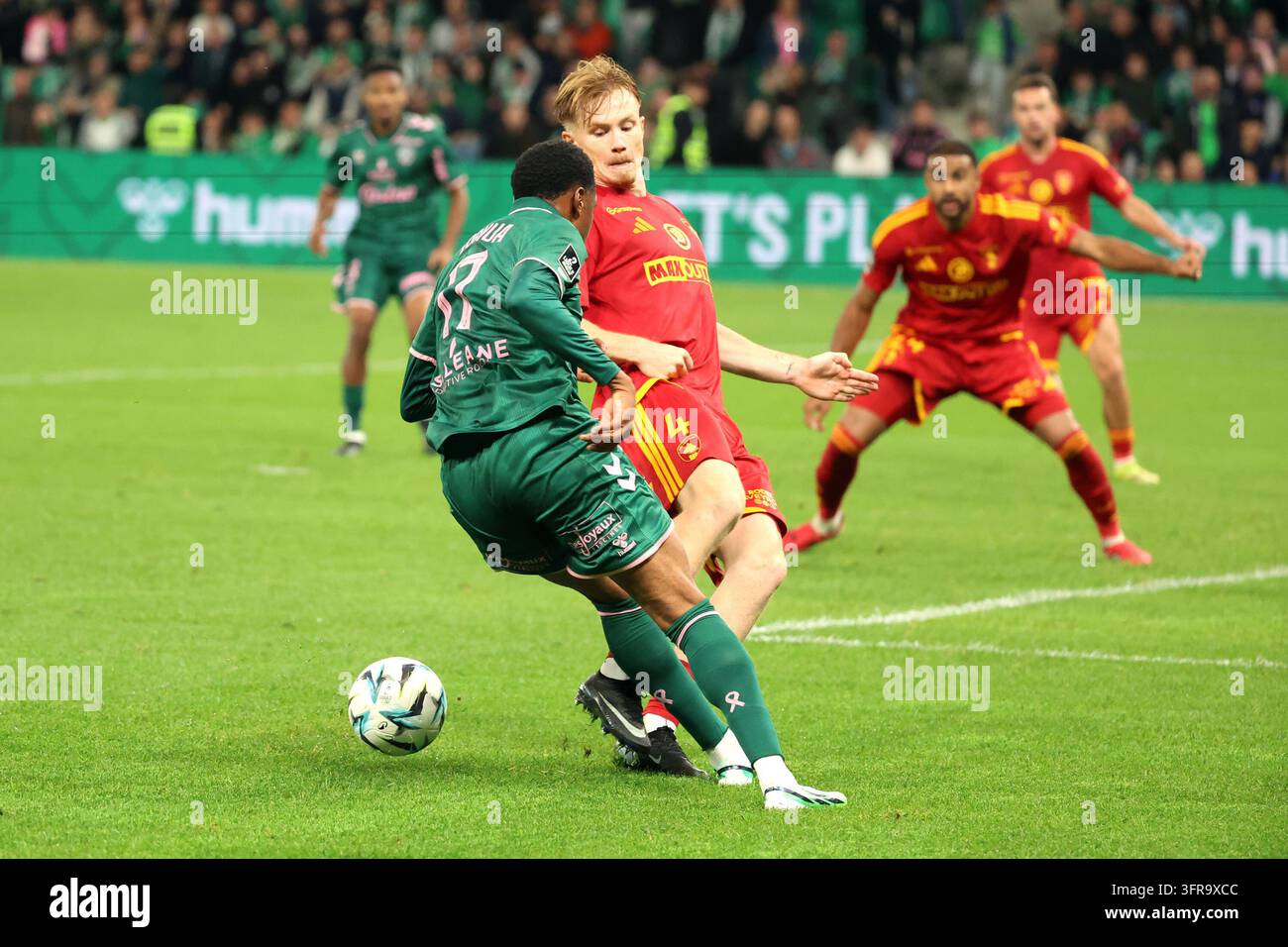 Joshua DUFFUS de Saint Etienne during Ligue 2 BKT match between of ...