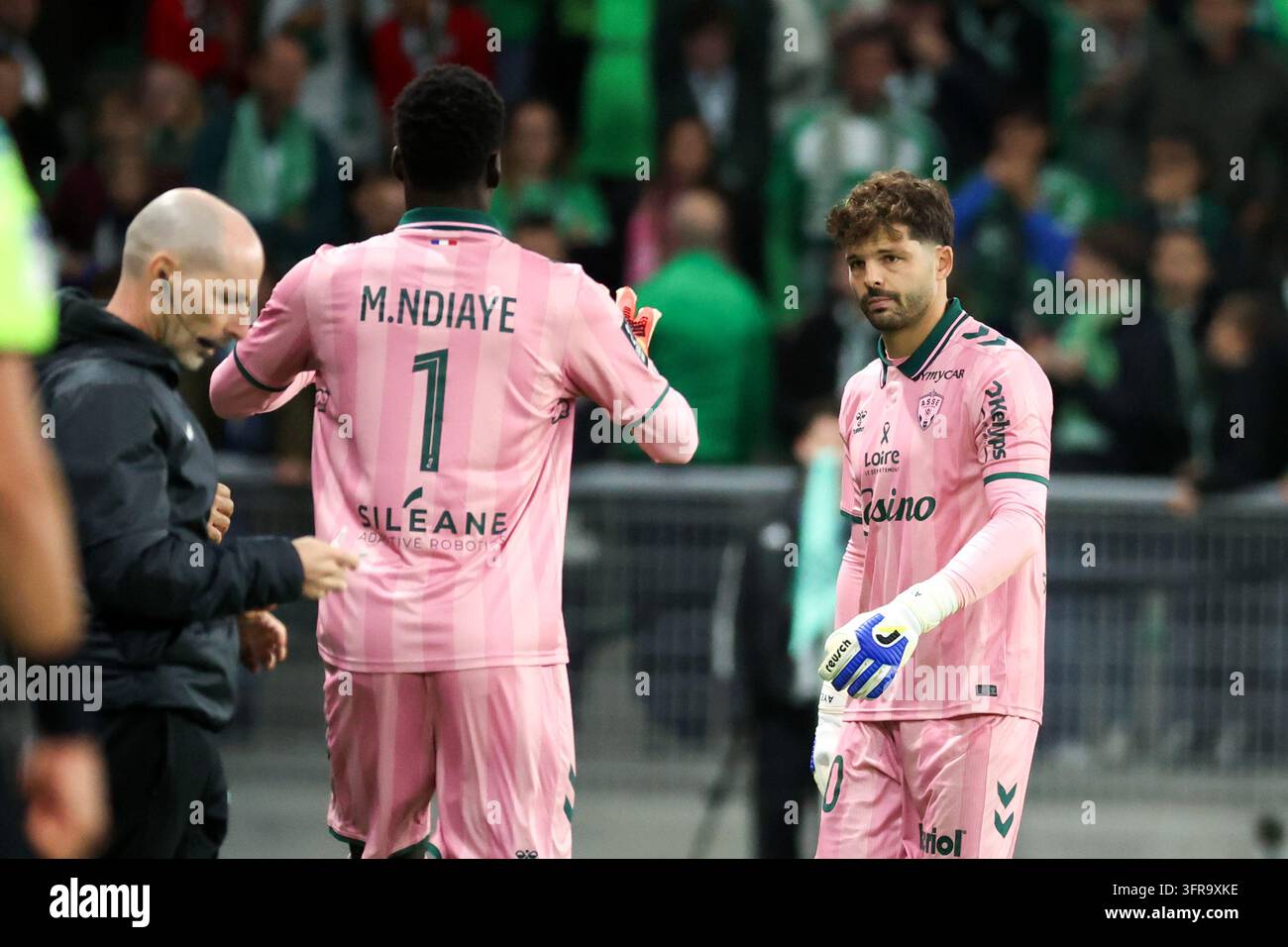 Gautier LARSONNEUR de Saint Etienne during Ligue 2 BKT match between of ...