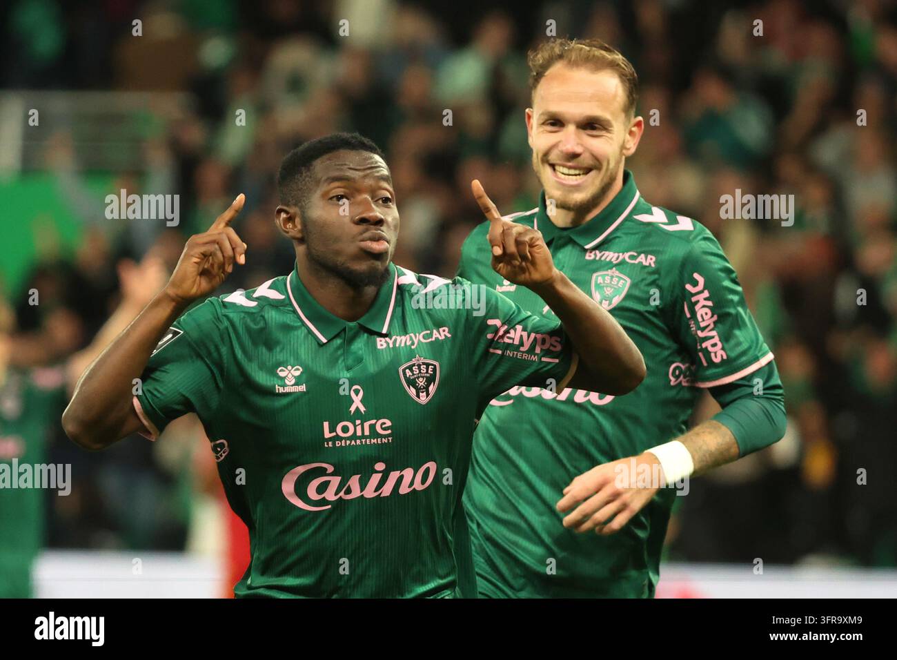 Augustine BOAKYE de Saint Etienne during Ligue 2 BKT match between of ...