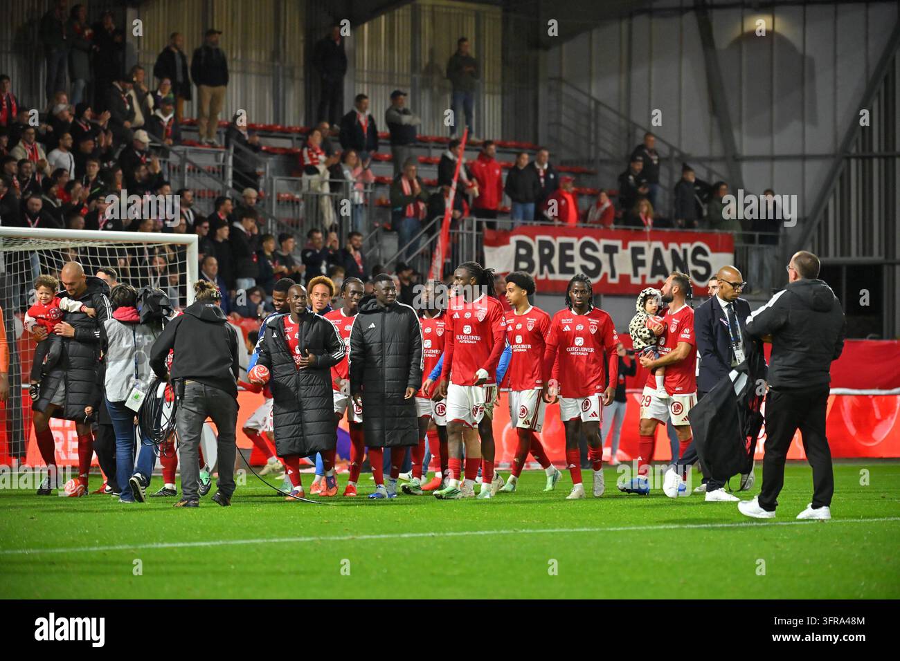 Pathe MBOUP, Djylian N'GUESSAN, Mamady DIAMBOU, Kamory DOUMBIA of Brest ...