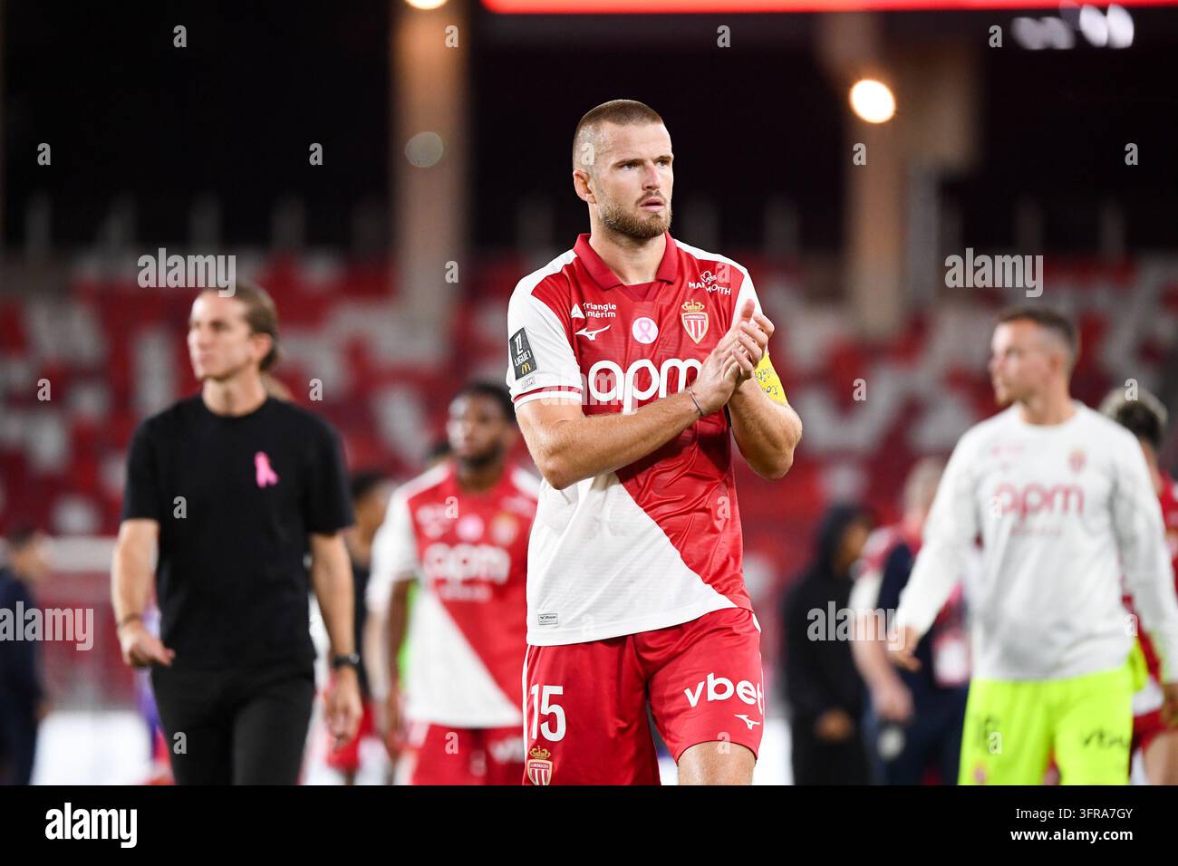 Eric DIER of Monaco looks dejected during Ligue 1 McDonald's match ...