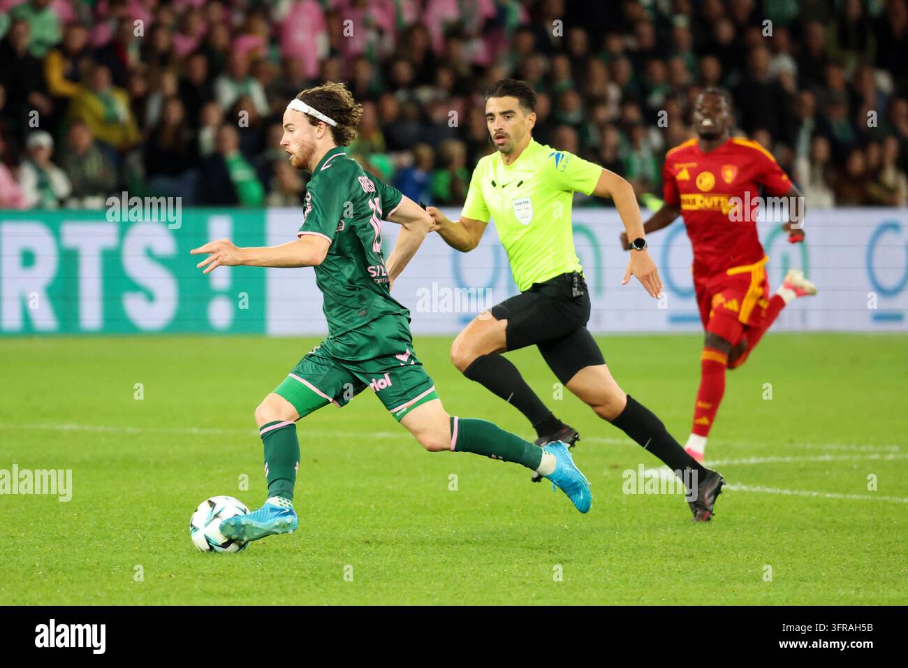 Jakob BREUM de Saint Etienne during Ligue 2 BKT match between of Saint ...