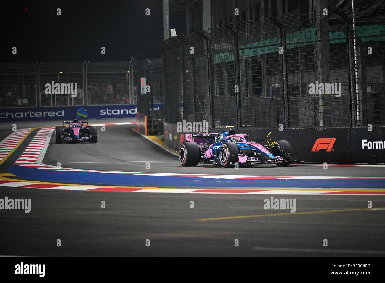 Marina Bay, Singapore, 10th October 2026, Franco Colapinto Pierre Gasly ...