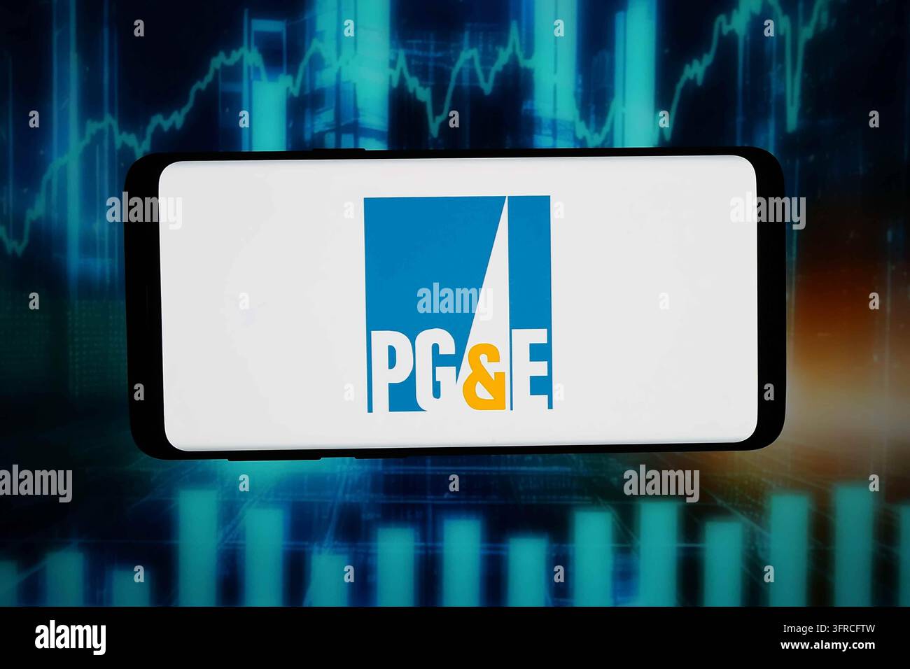 In this photo illustration, the logo of Pacific Gas and Electric ...