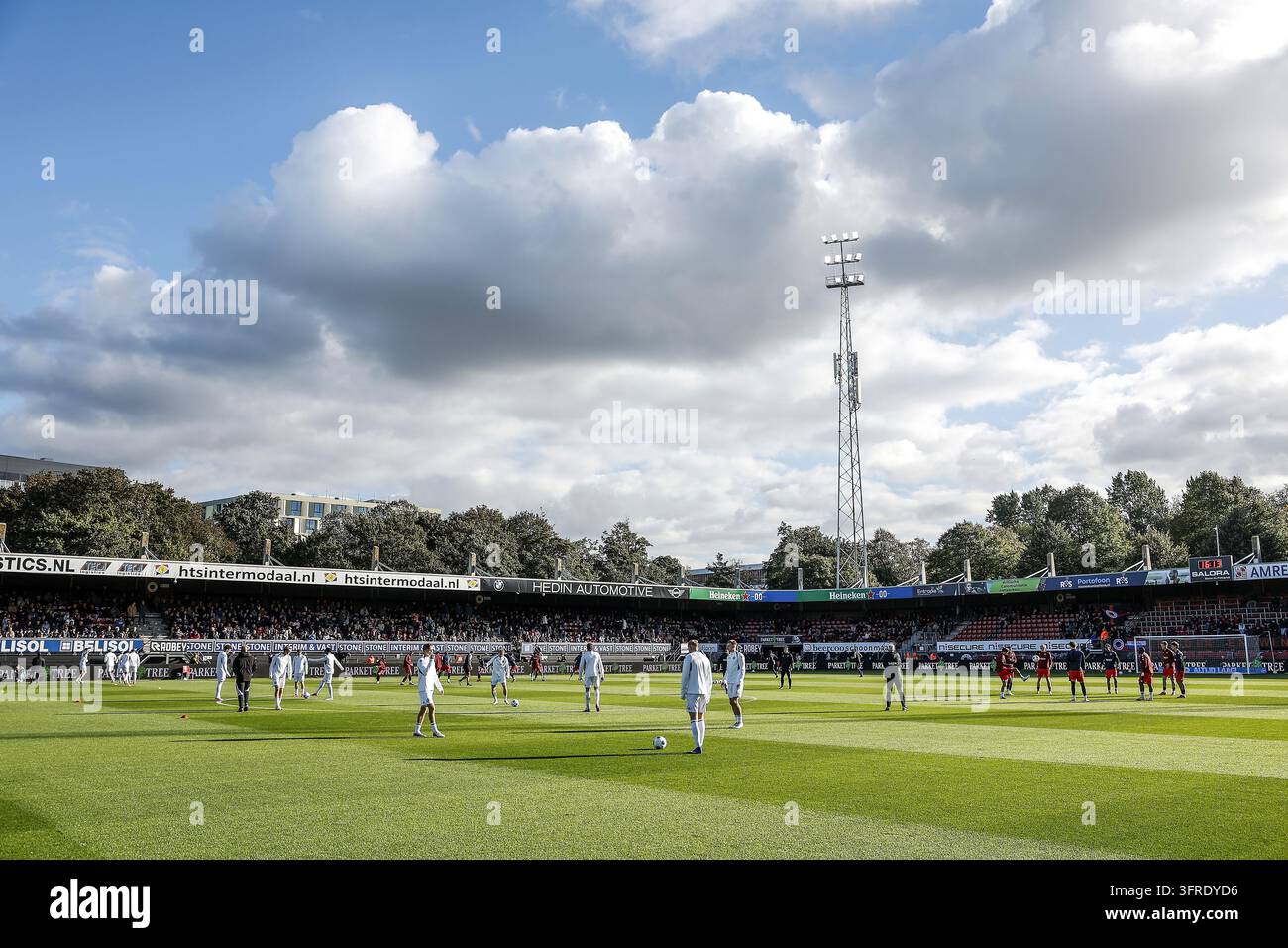 ROTTERDAM - Overview of Woudestein Stadium during the Dutch Eredivisie ...