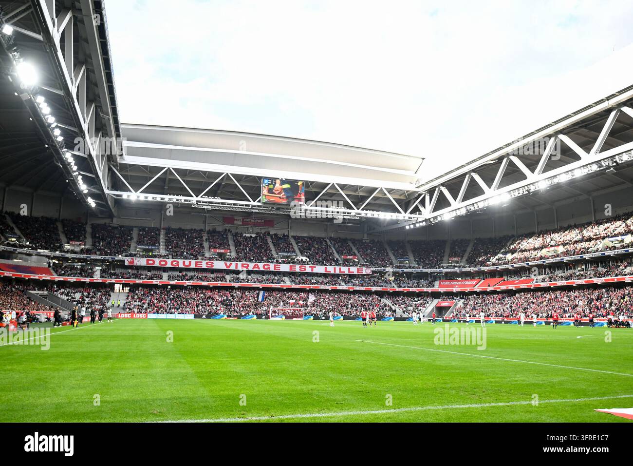 General view of Stade Pierre-Mauroy during Ligue 1 McDonald's match ...