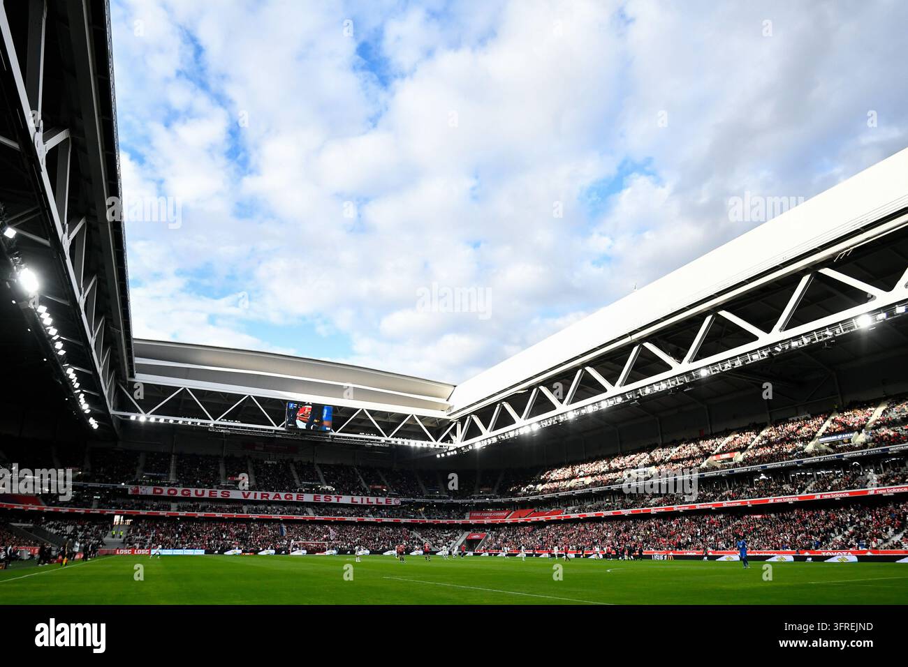 General view of Stade Pierre-Mauroy during Ligue 1 McDonald's match ...
