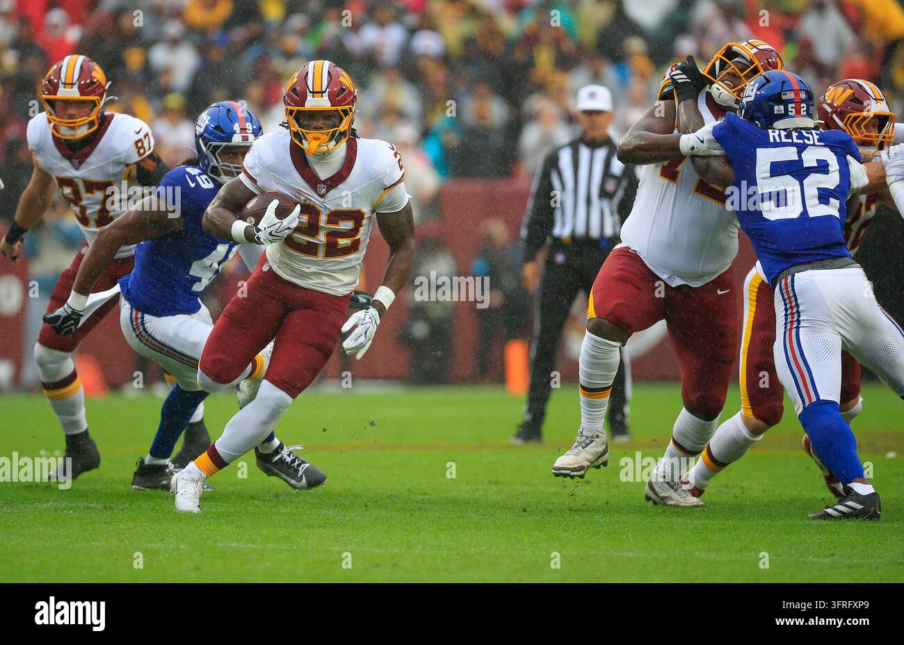 Commanders Vector October 11, 2026: Washington Commanders RB #22 Jacory Croskey-Merritt ...