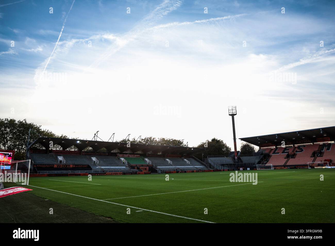 Illustration general view of Stade du Moustoir prior Ligue 1 McDonald's ...