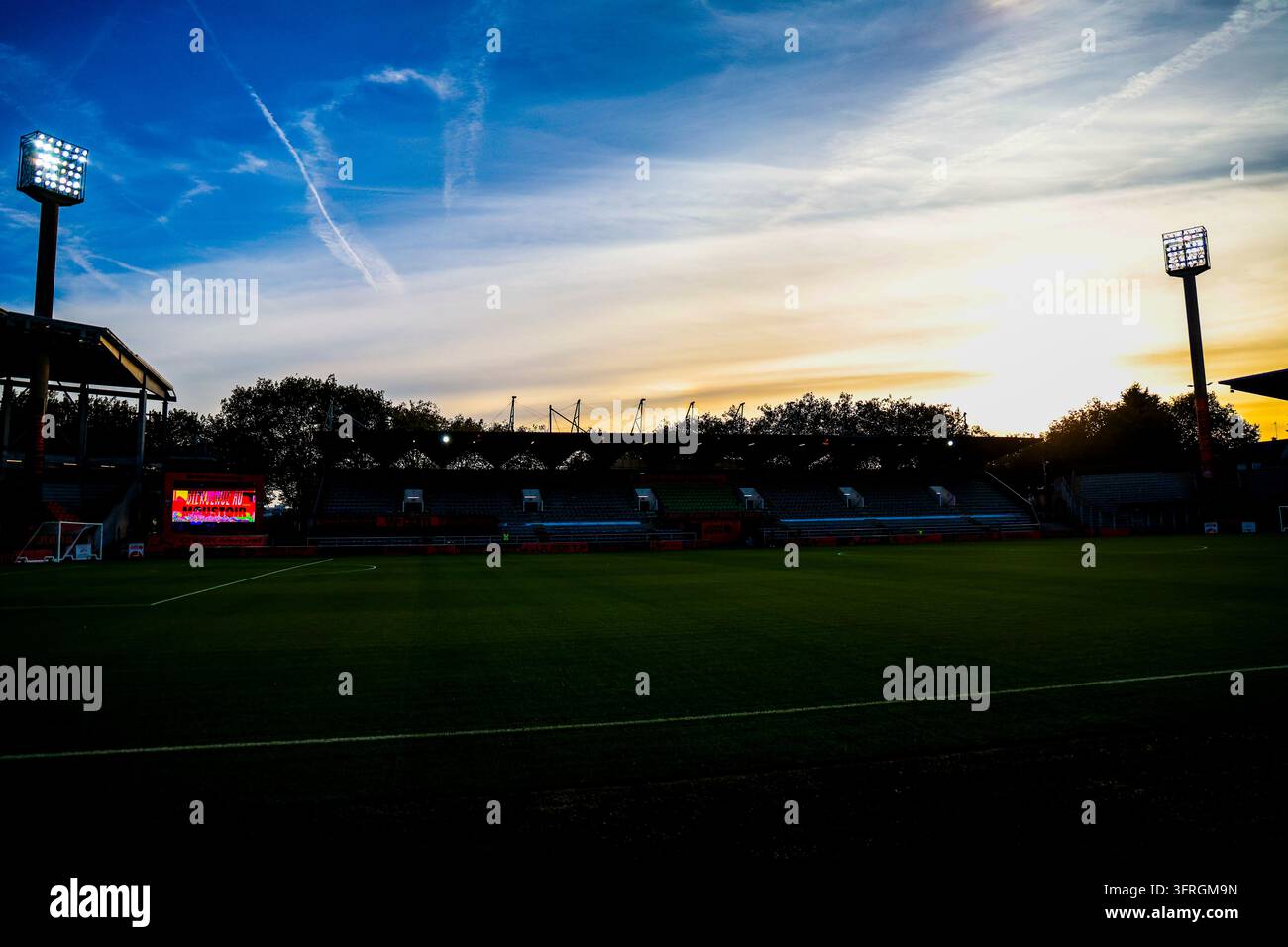 Illustration general view of Stade du Moustoir prior Ligue 1 McDonald's ...