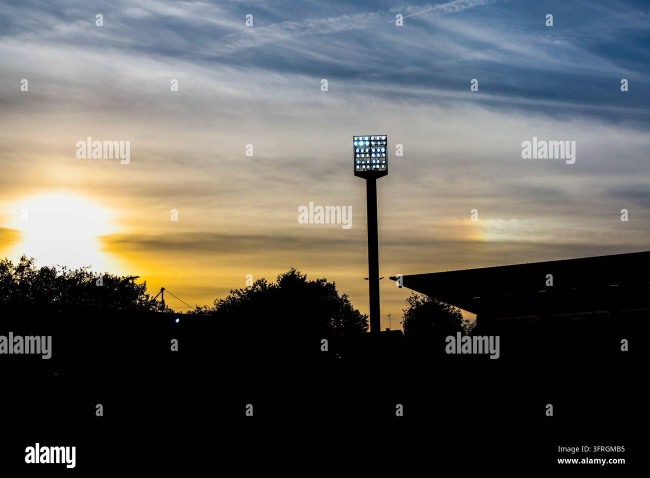 Illustration general view of Stade du Moustoir prior Ligue 1 McDonald's ...