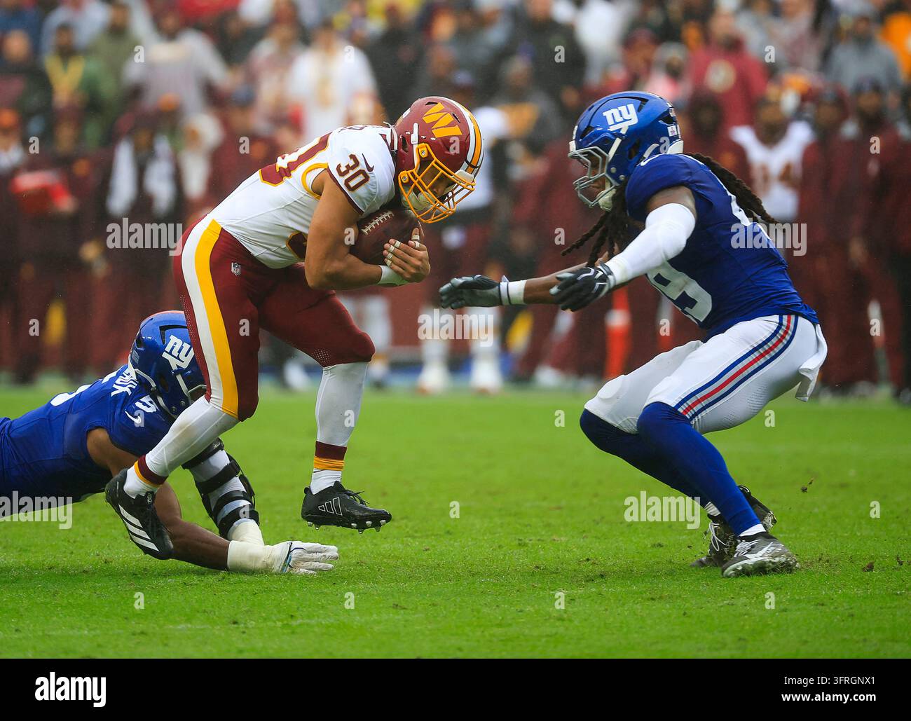 Commanders Vector October 11, 2026: Washington Commanders RB #30 Austin Ekeler carries ...