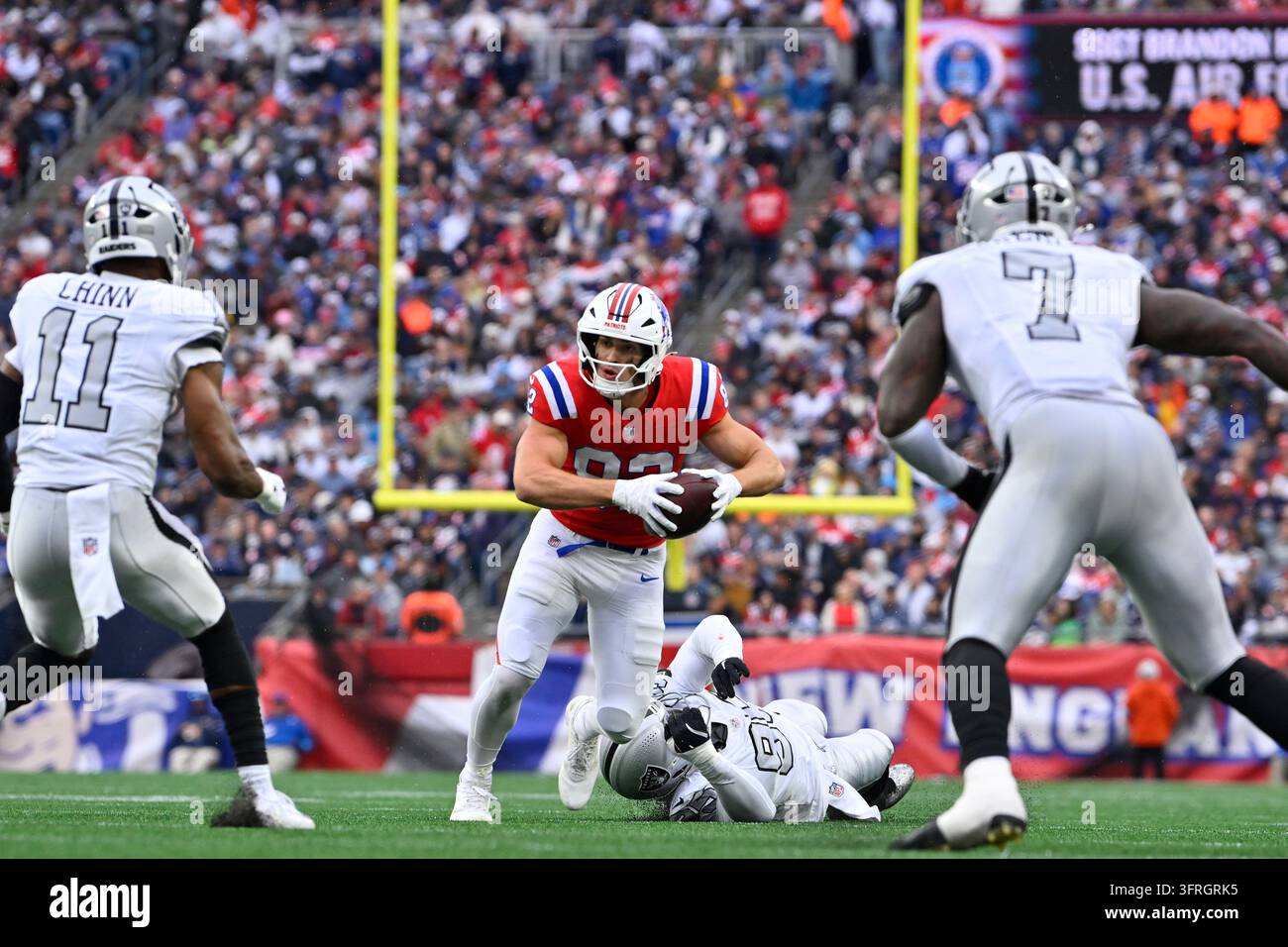 Oct 11, 2026; Foxborough, MA, USA; New England Patriots tight end Eli ...