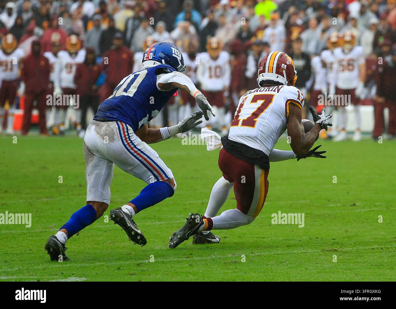 Commanders Vector October 11, 2026: Washington Commanders WR #17 Terry McLaurin catches a ...