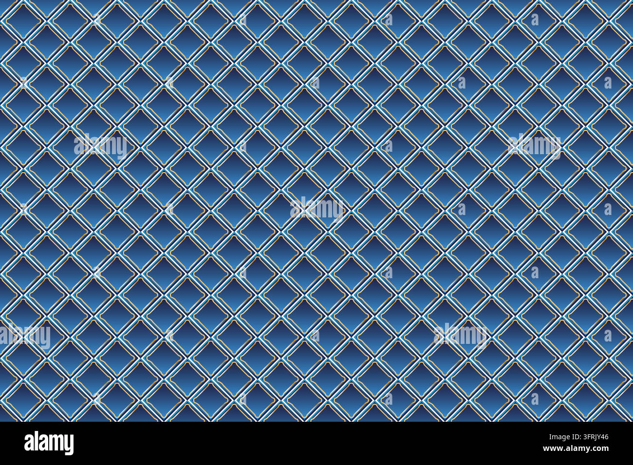 3D Geometric Diamond Grid Blue Background Abstract Polygon Pattern and ...