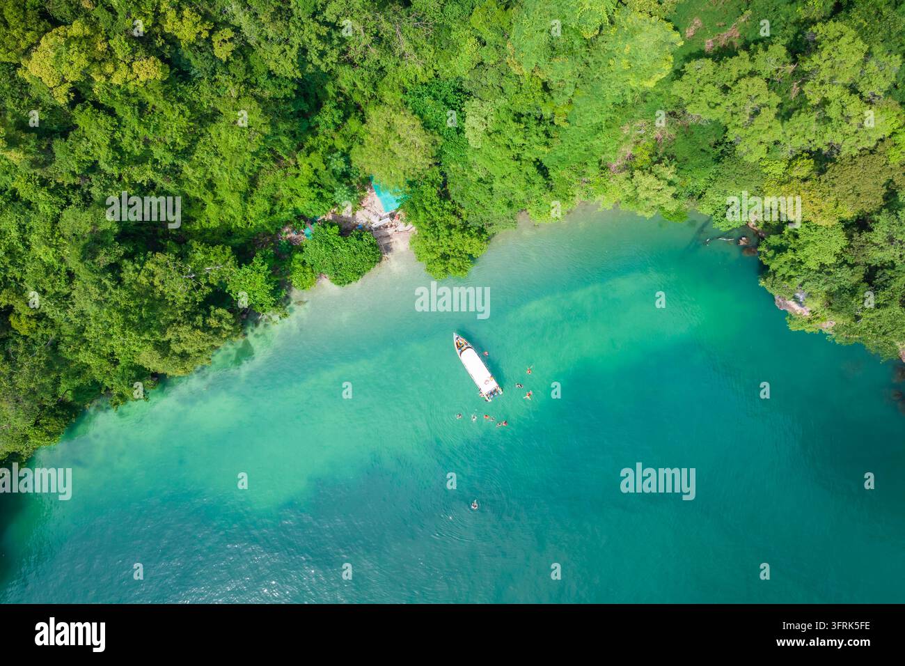 Air View Software Aerial view of the tropical Hong Islands group, Krabi, Thailand Stock ...