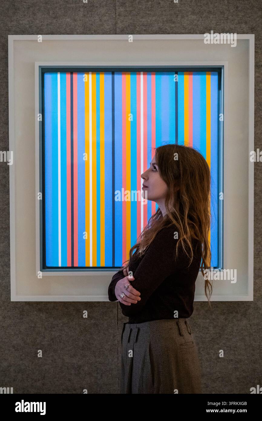 London, UK. 12 Oct 2026. Ka 4,Bridget Riley, estimate £550,000 - £ ...