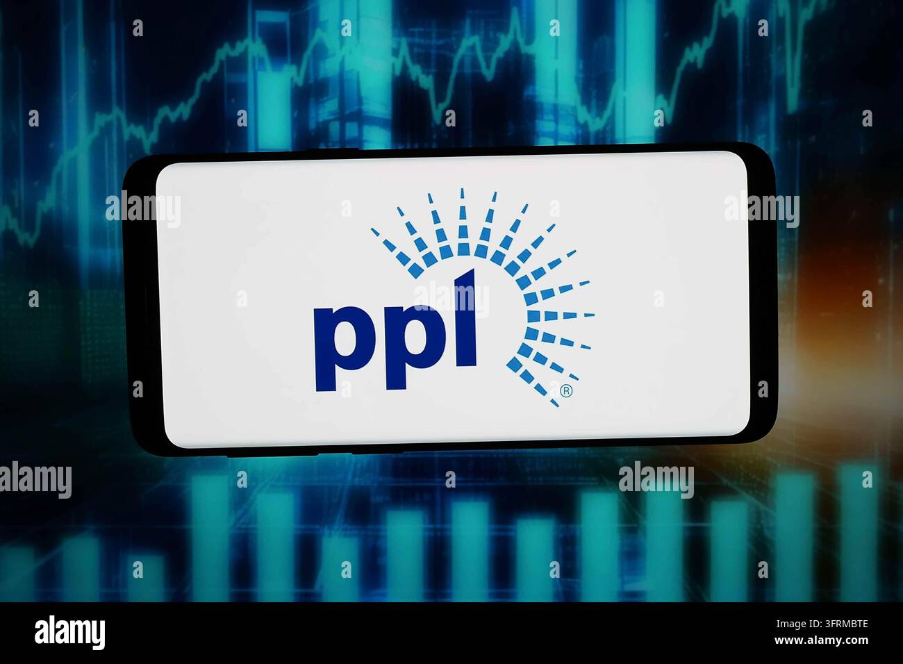 In this photo illustration, the logo of US energy company PPL ...