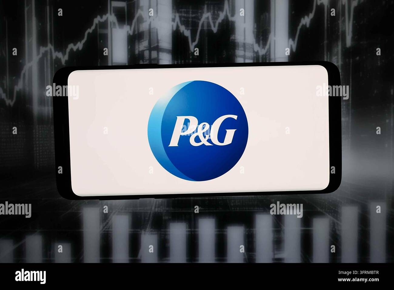 In this photo illustration, the logo of business The Procter and Gamble ...