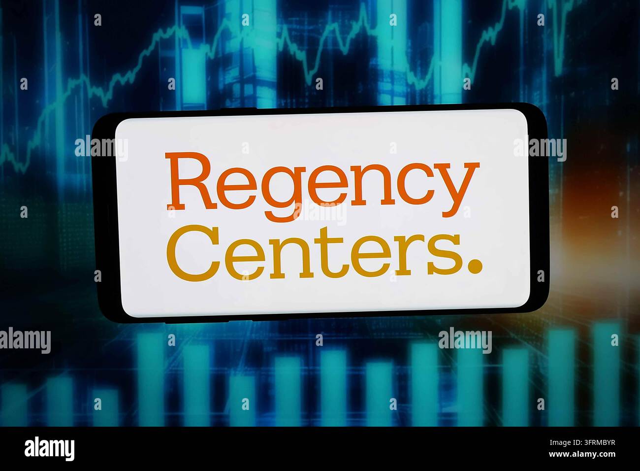 In this photo illustration, the logo of US REIT company Regency Centers ...