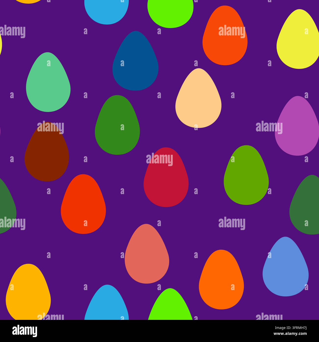Seamless pattern with Easter eggs. vibrant background for Easter designs, featuring cute patterned eggs Stock Vector