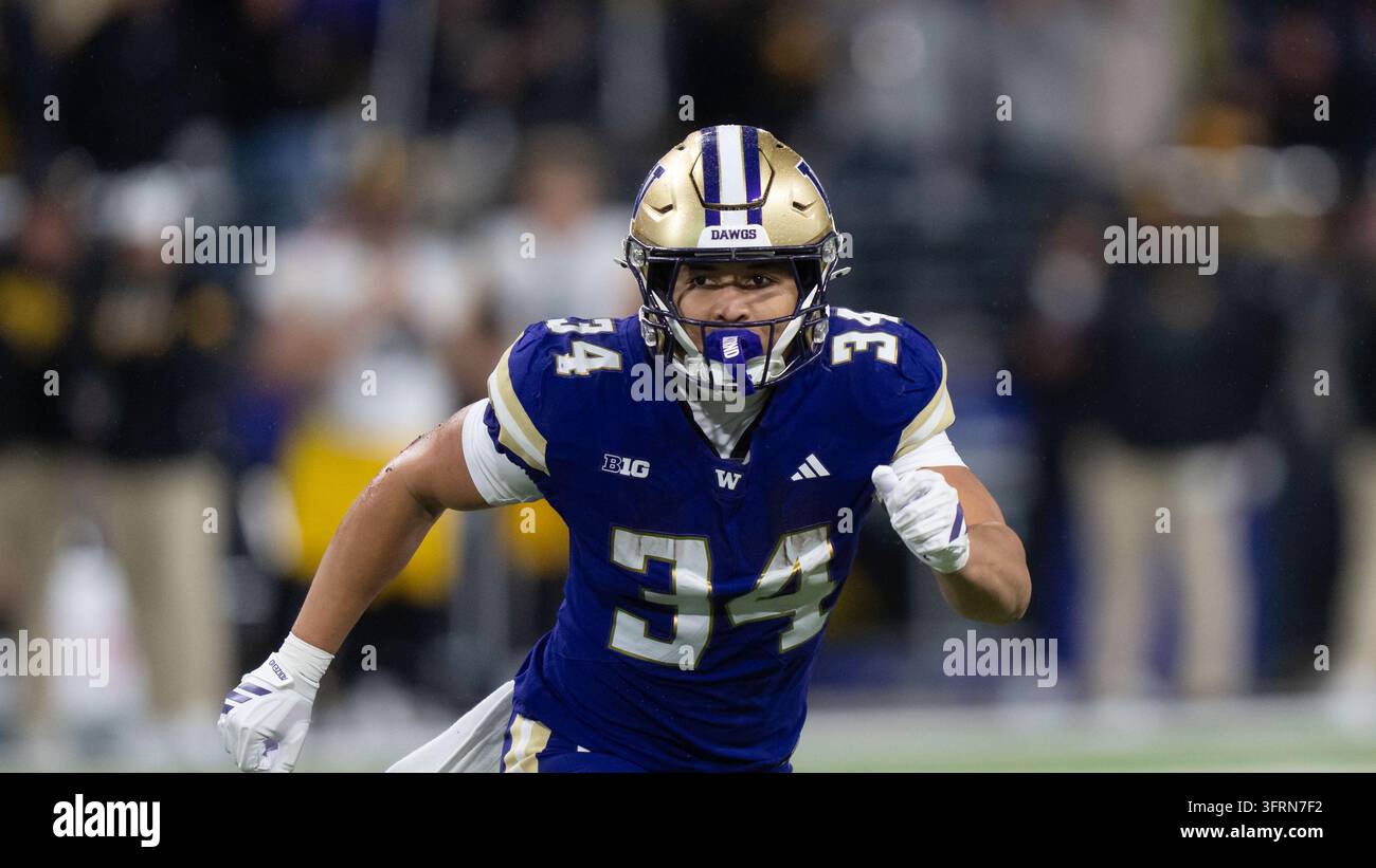 Washington running back Brian Bonner Jr. is pictured during an NCAA ...