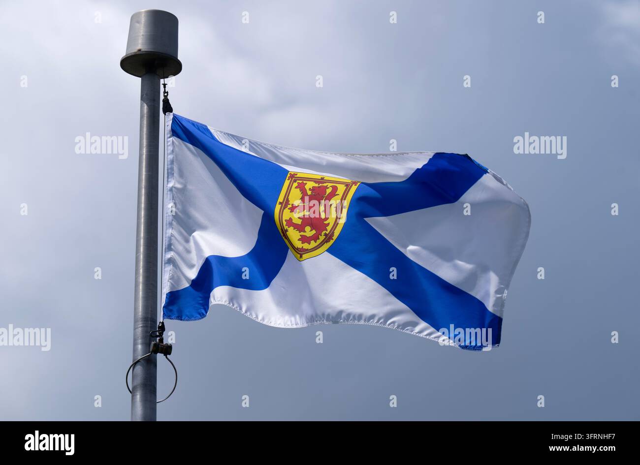 The Nova Scotia provincial flag flies on a flag pole in Ottawa ...